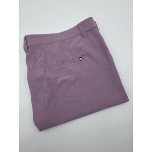 Travis Mathew‎ Save The Day Shorts Mens 42 11" Inseam Pink Grapeade Performance